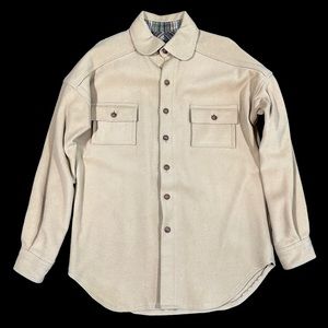 Vintage Wool Long Sleeve Button Up